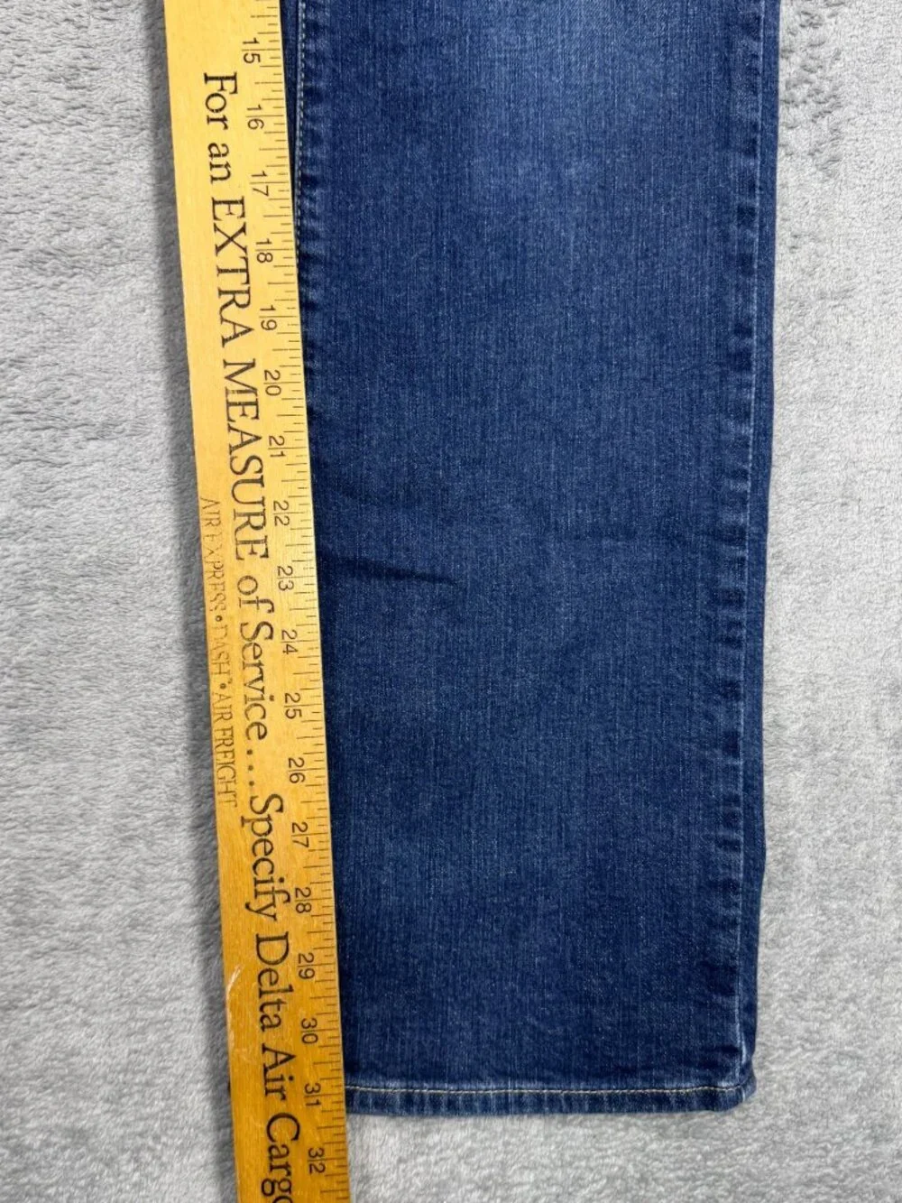 Vtg Y2K Eddie Bauer Curvy Mid Rise Barely Bootcut Jeans Womens 6R Blue Grunge